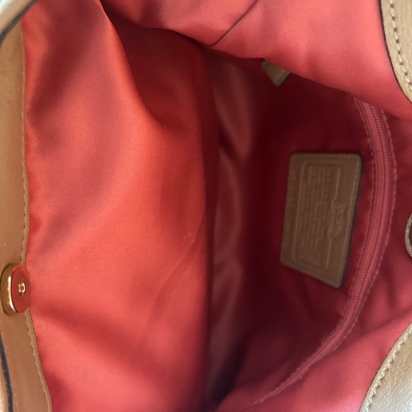 COACH tan and black snakeskin leather hobo bag - Picture 10 of 14